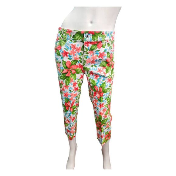Liz Claiborne Floral Capri Pants Womens SZ 10P - Picture 2 of 8